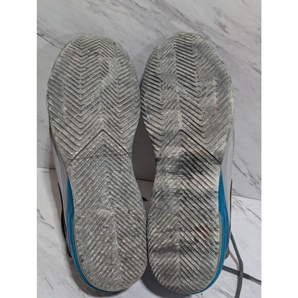 Nike Men's Blue & Gray Round Toe Lace-Up Closure High Top Sneakers Shoe Size 10 - Picture 4 of 9